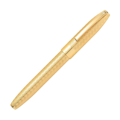 Sheaffer Legacy 23K Gold Plated Chevron Roller Ball Pen 4