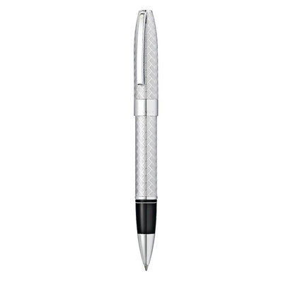 Sheaffer Legacy Chevron Roller Ball Pen - Matte Silver CT 2