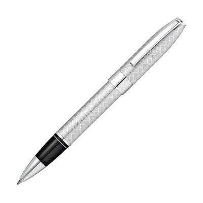 Sheaffer Legacy Chevron Roller Ball Pen - Matte Silver CT 1