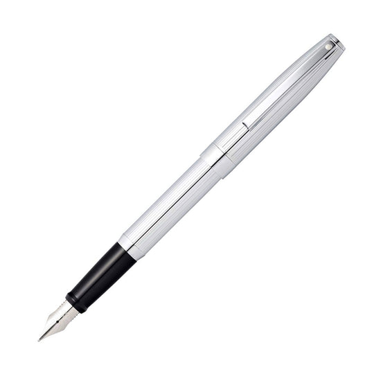 Sheaffer Sagaris Fountain Pen, Chrome - Steel Nib