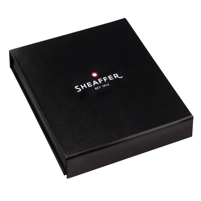 Sheaffer Gift Set - VFM Neon Blue Ball Pen with A6 Black Notebook 7