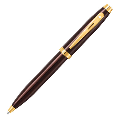 Sheaffer 100 Ball Pen - Coffee Brown GT 1