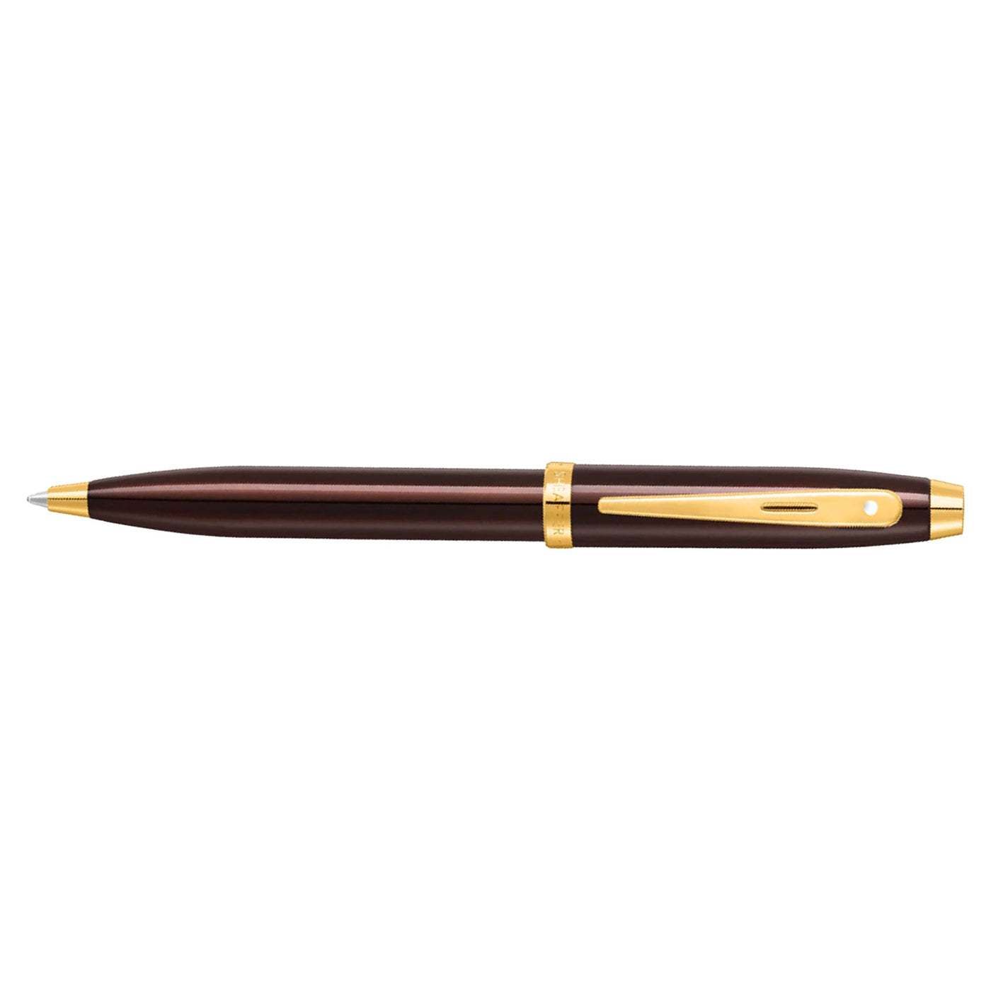 Sheaffer 100 Ball Pen - Coffee Brown GT 4