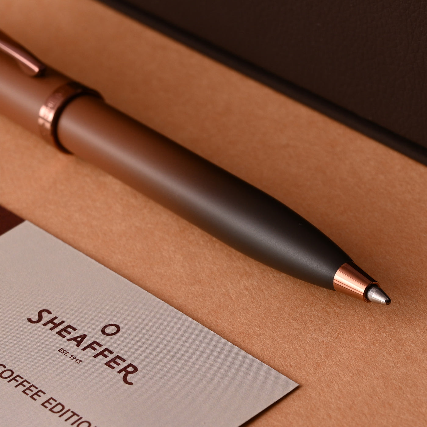 Sheaffer 100 Ball Pen - Coffee Brown GT 7