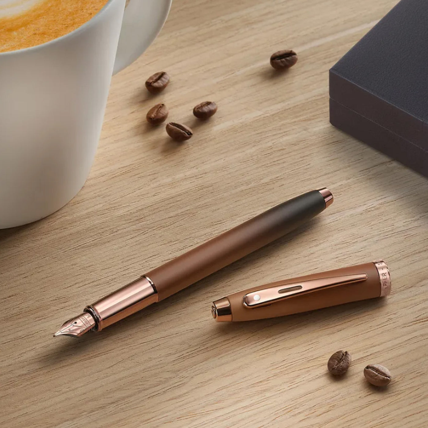 Sheaffer 100 Coffee Edition Fountain Pen - Brown PVD 8