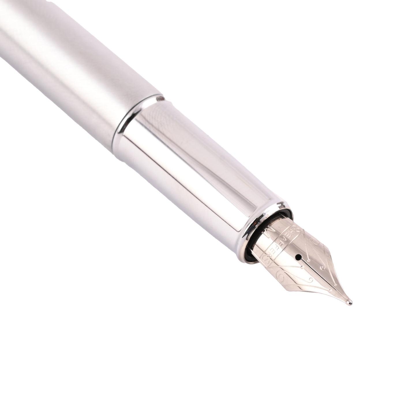 Sheaffer 100 Fountain Pen - Brushed Chrome CT 5