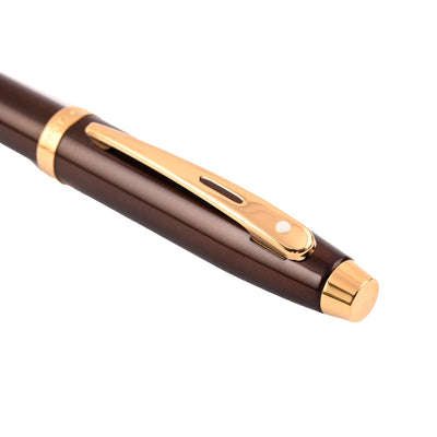 Sheaffer 100 Fountain Pen - Coffee Brown GT 4