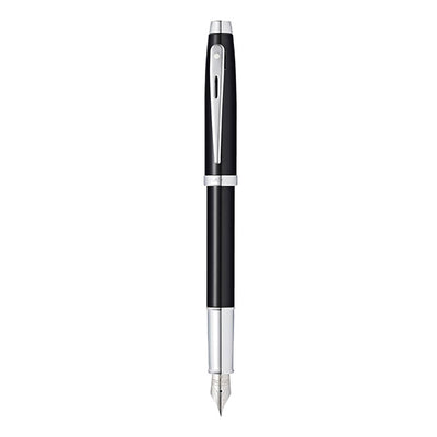Sheaffer 100 Fountain Pen - Glossy Black CT 3