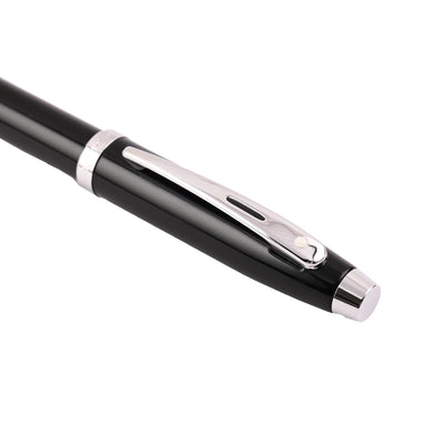 Sheaffer 100 Fountain Pen - Glossy Black CT 4