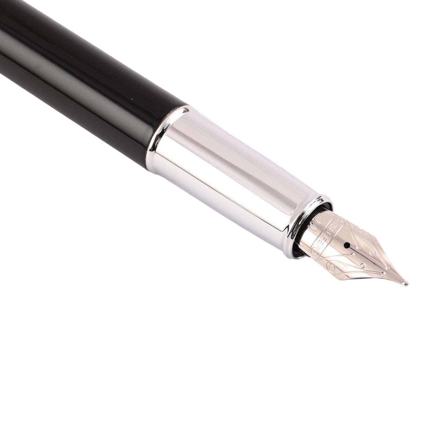 Sheaffer 100 Fountain Pen - Glossy Black CT 5