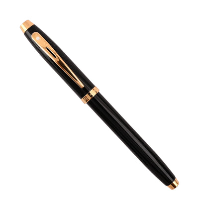 Sheaffer 100 Fountain Pen - Glossy Black GT 5