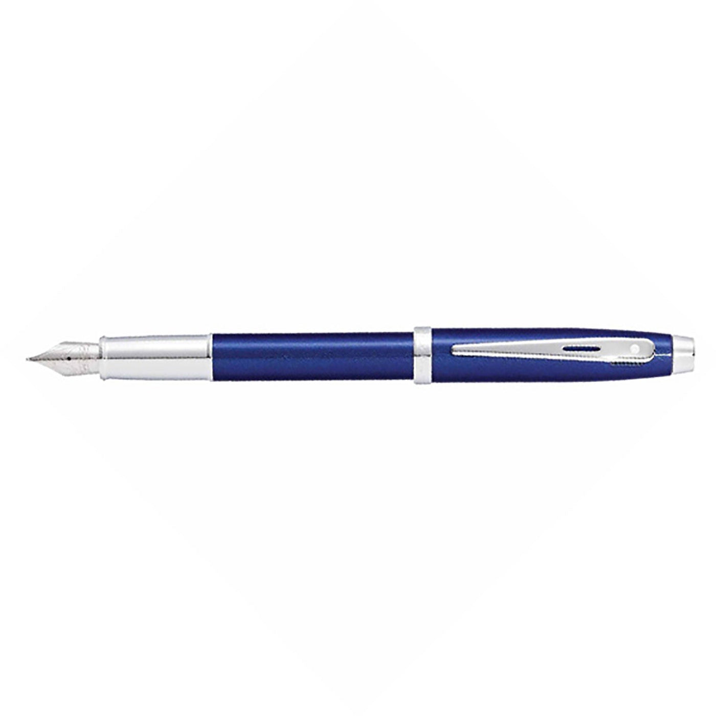 Sheaffer 100 Fountain Pen - Glossy Blue CT 3