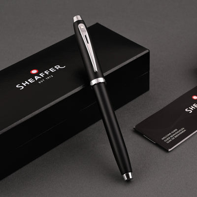 Sheaffer 100 Fountain Pen - Matte Black CT 12