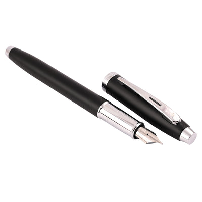 Sheaffer 100 Fountain Pen - Matte Black CT 2