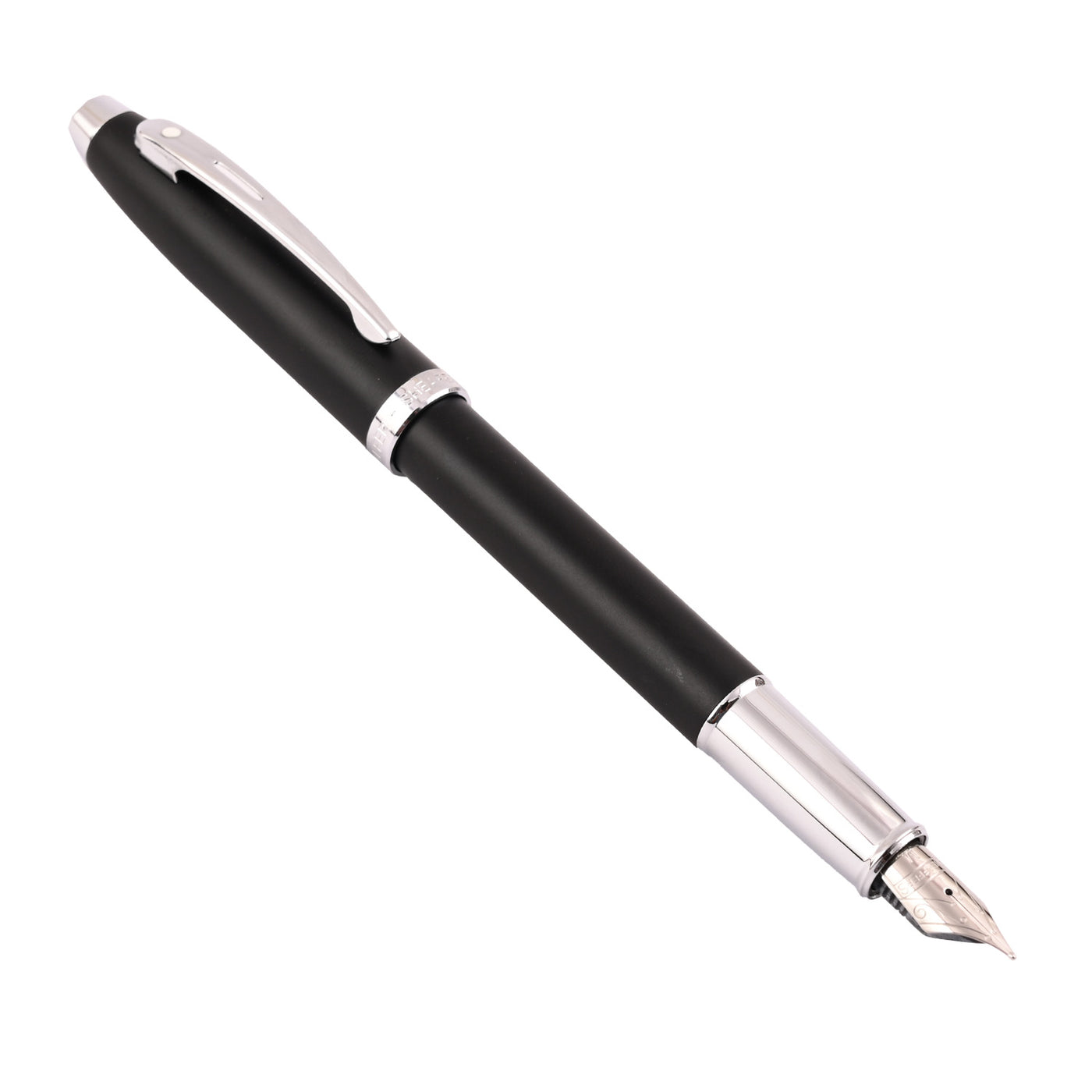 Sheaffer 100 Fountain Pen - Matte Black CT 3