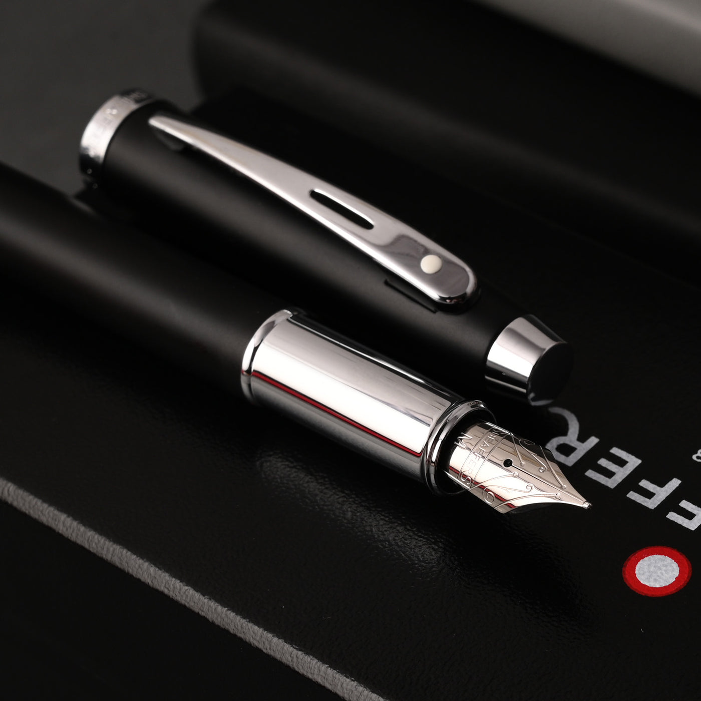 Sheaffer 100 Fountain Pen - Matte Black CT 9