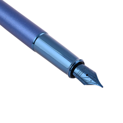 Sheaffer 100 Fountain Pen - Satin Blue PVD 2