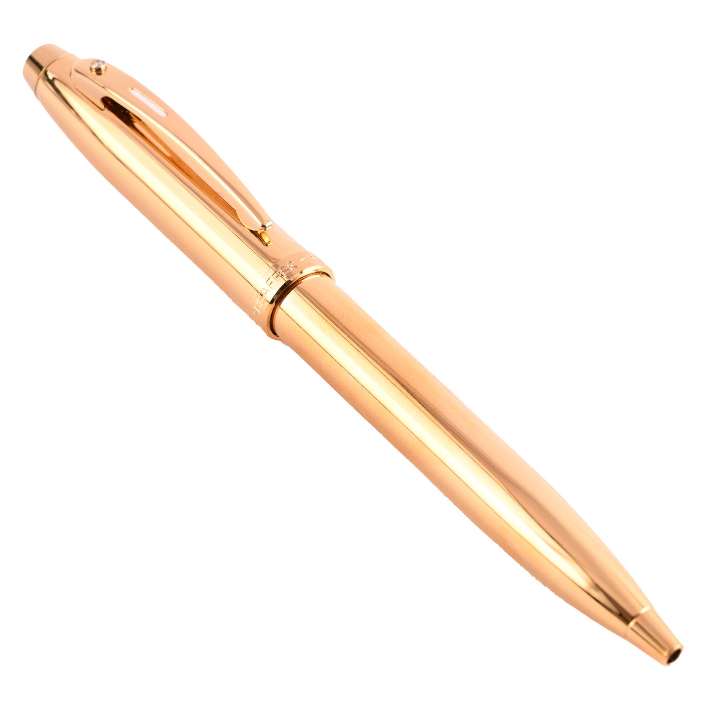 Sheaffer 100 PVD Gold with Diamond Embellishment Ball Pen 3