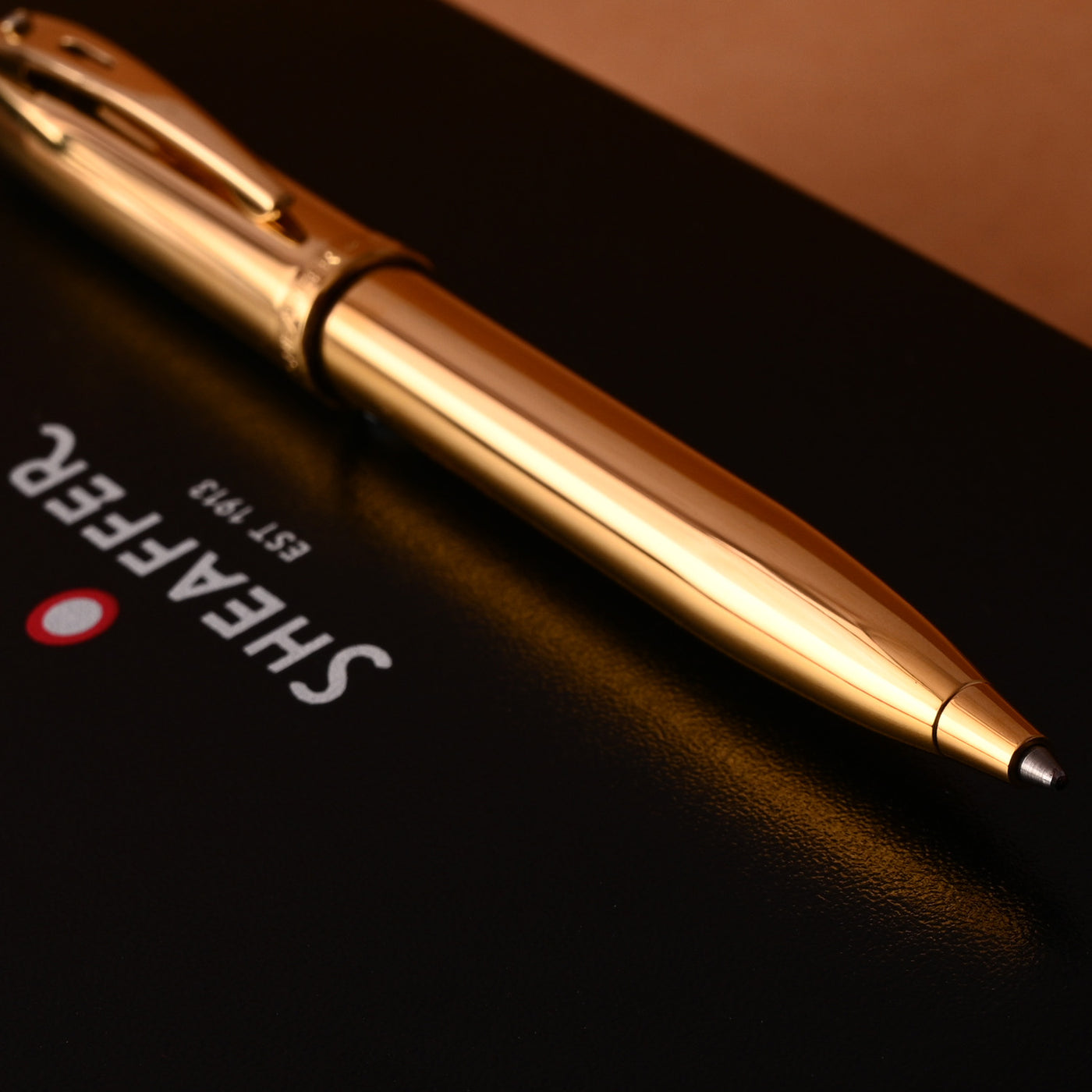 Sheaffer 100 PVD Gold with Diamond Embellishment Ball Pen 7