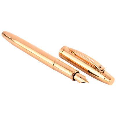 Sheaffer 100 PVD Gold with Diamond Embellishment Fountain Pen 2