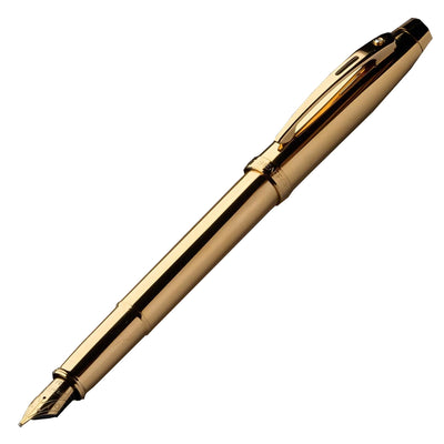 Sheaffer 100 PVD Gold with Diamond Embellishment Fountain Pen 6