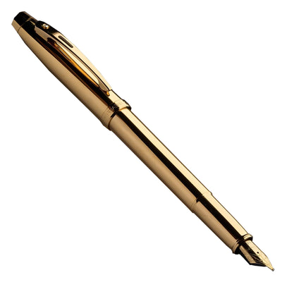 Sheaffer 100 PVD Gold with Diamond Embellishment Fountain Pen 7