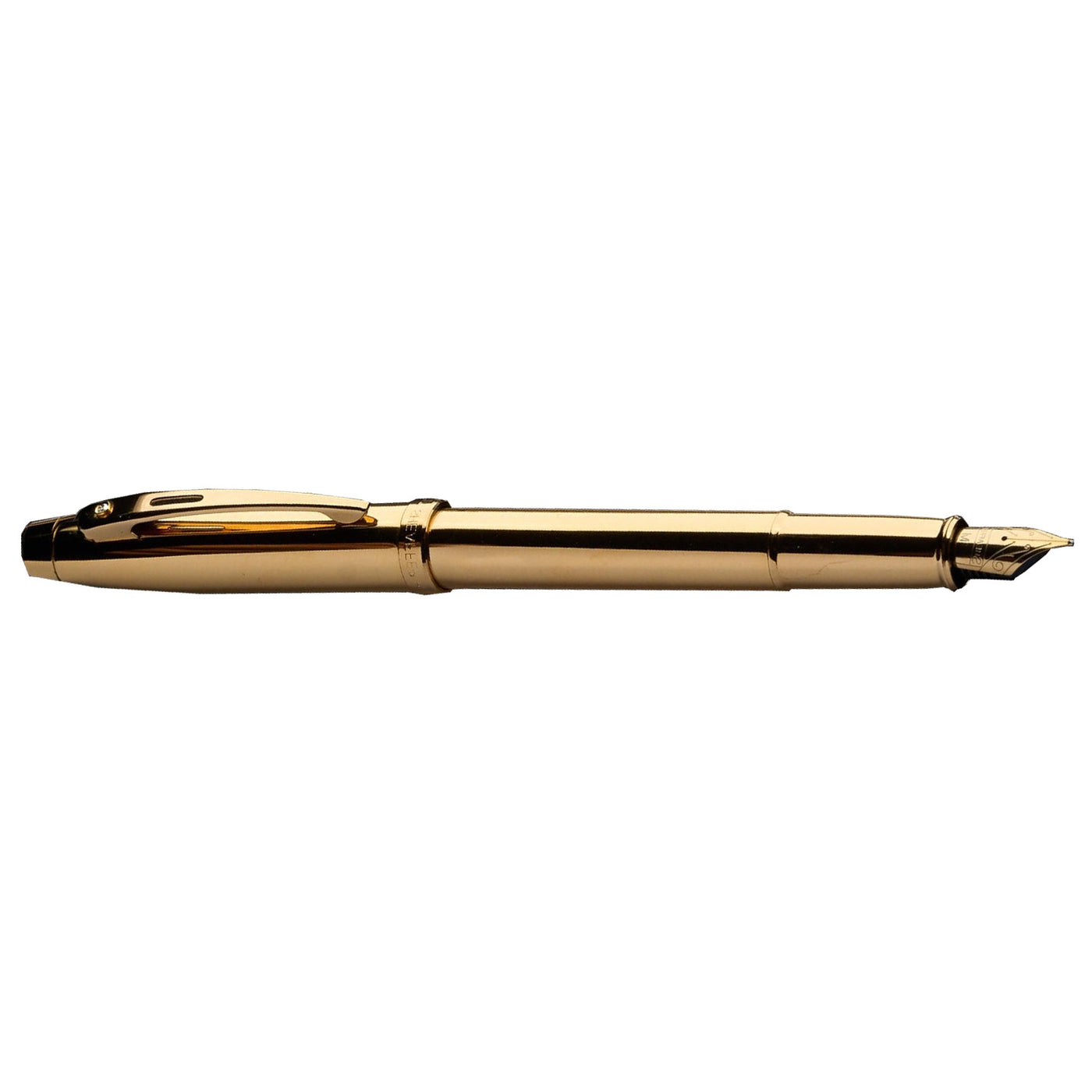 Sheaffer 100 PVD Gold with Diamond Embellishment Fountain Pen 8