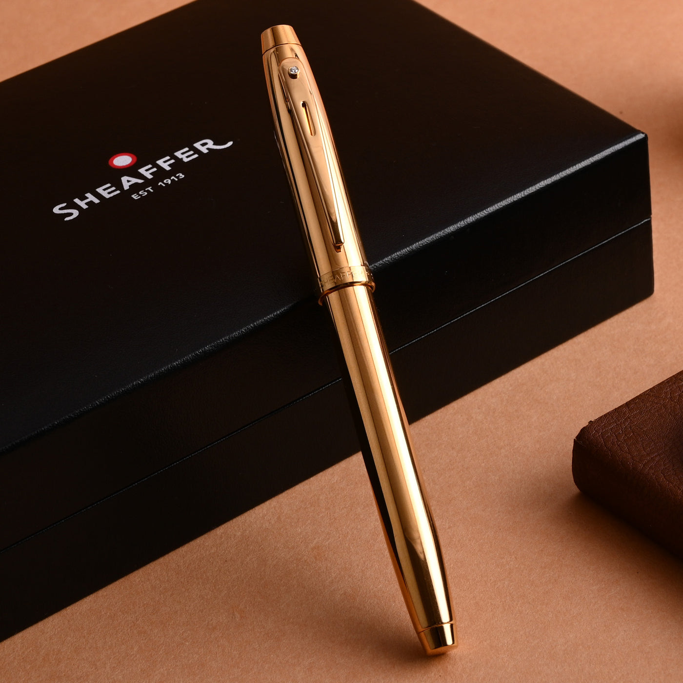 Sheaffer 100 PVD Gold with Diamond Embellishment Roller Ball Pen 13