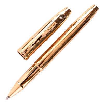 Sheaffer 100 PVD Gold with Diamond Embellishment Roller Ball Pen 1