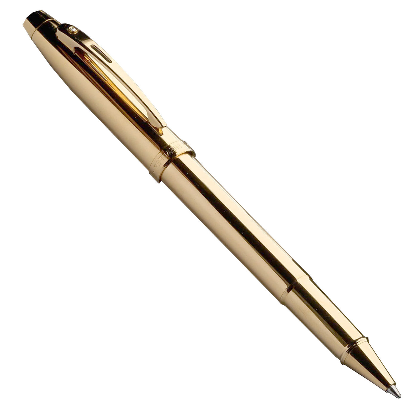 Sheaffer 100 PVD Gold with Diamond Embellishment Roller Ball Pen 2