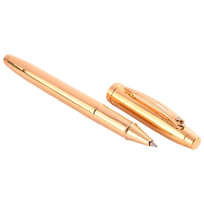 Sheaffer 100 PVD Gold with Diamond Embellishment Roller Ball Pen 2