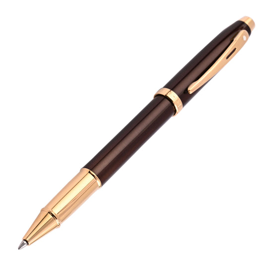 Sheaffer 100 Roller Ball Pen - Coffee Brown GT