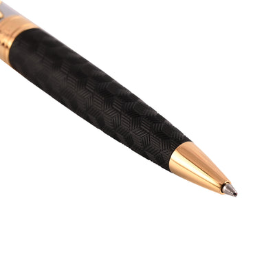 Sheaffer 300 Ball Pen - Engraved Black & Chrome GT 3