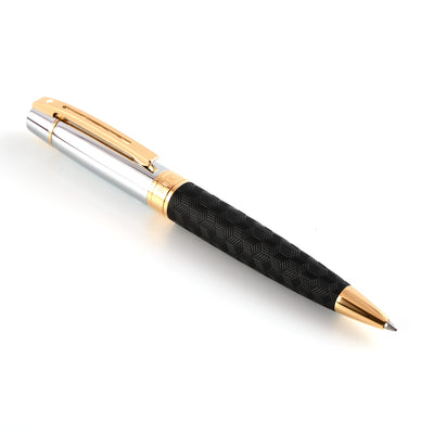 Sheaffer 300 Ball Pen - Engraved Black & Chrome GT 4