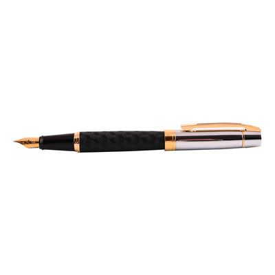 Sheaffer 300 Fountain Pen - Engraved Black & Chrome GT 5