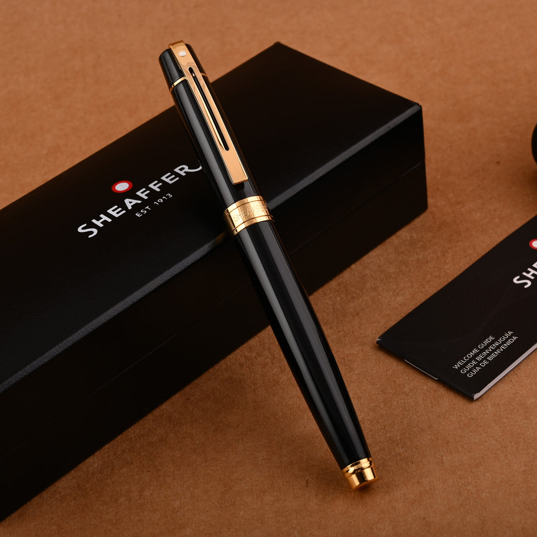 Buy Sheaffer 300 Fountain Pen Glossy Black Online at Makoba-Sheaffer
