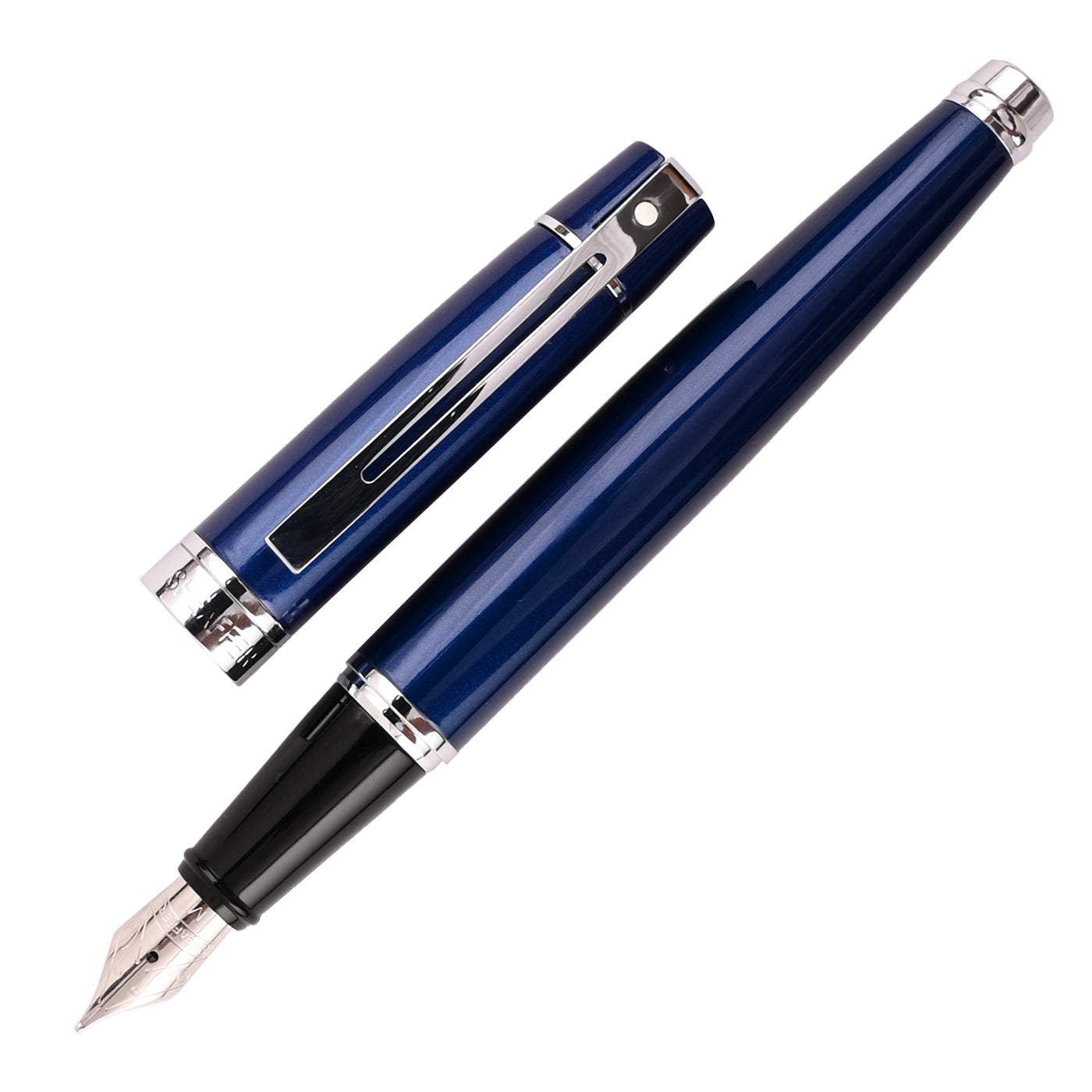 Sheaffer 300 Fountain Pen - Glossy Blue CT 1