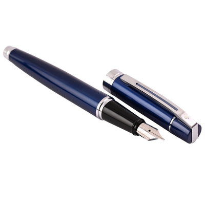 Sheaffer 300 Fountain Pen - Glossy Blue CT 2
