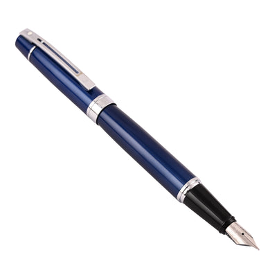 Sheaffer 300 Fountain Pen - Glossy Blue CT 3