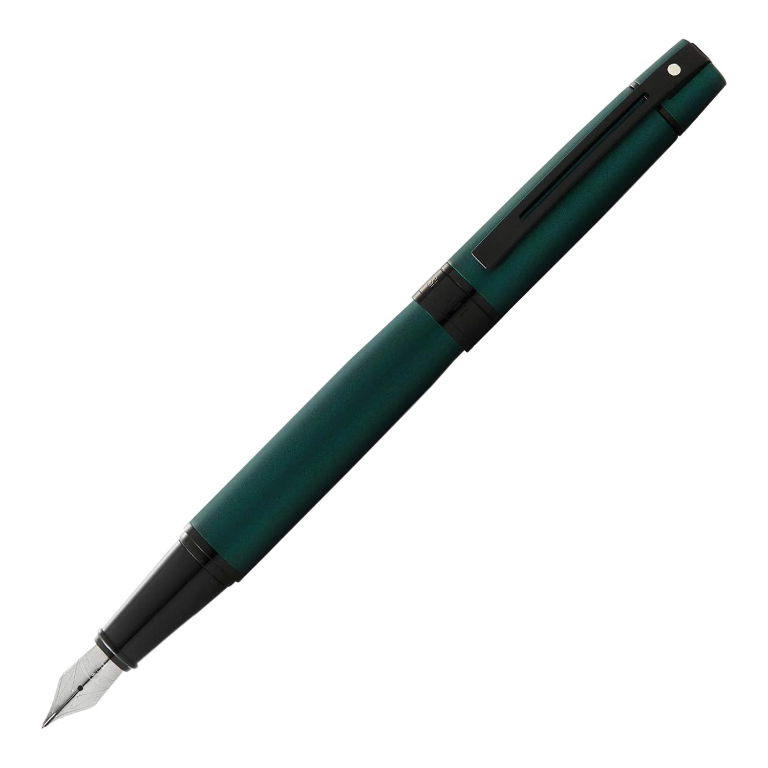 Sheaffer Gift Collection 300 – 9346 Matte Green Lacquer With Polished Black Trim Fountain Pen