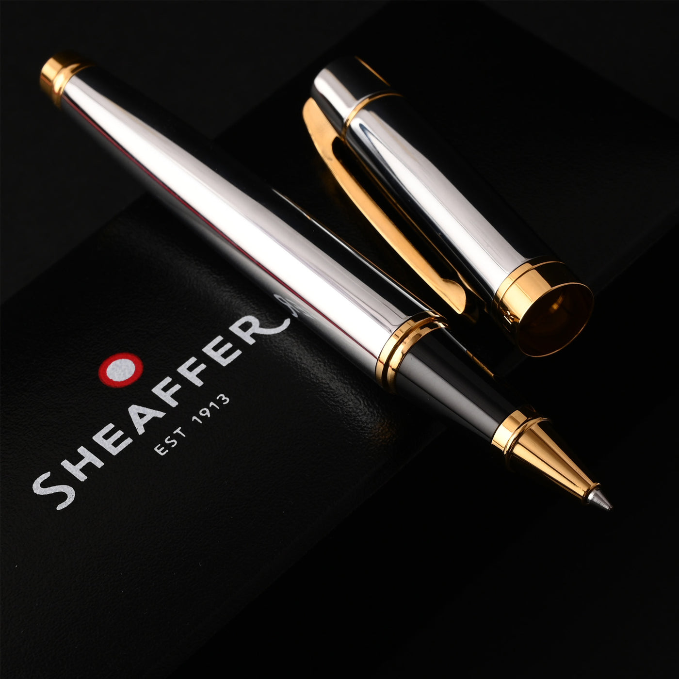 Sheaffer 300 Roller Ball Pen - Bright Chrome GT 9