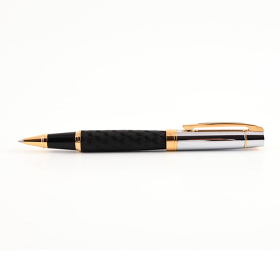 Sheaffer 300 Roller Ball Pen - Engraved Black & Chrome GT 3