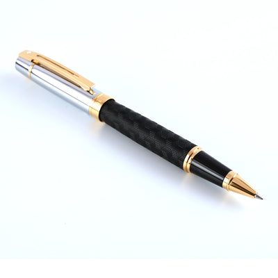 Sheaffer 300 Roller Ball Pen - Engraved Black & Chrome GT 4