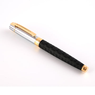 Sheaffer 300 Roller Ball Pen - Engraved Black & Chrome GT 6