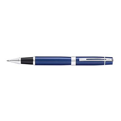 Sheaffer 300 Roller Ball Pen - Glossy Blue CT 3