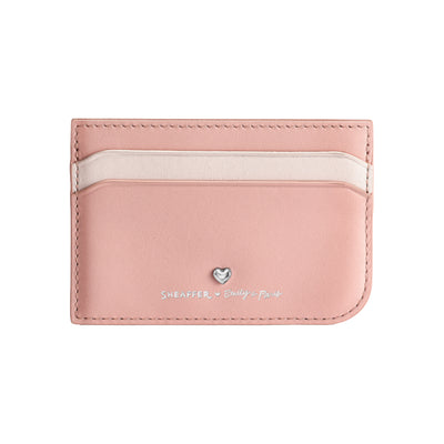 Sheaffer 321 Emily in Paris Gift Set - Sentinel Pink Ball Pen with Dark Pink Credit Card Holder