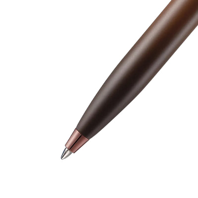 Sheaffer 9374 Gift Set - 100 Series Coffee Matte Brown Ball Pen with Brown Credit Card Holder