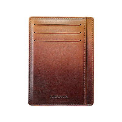 Sheaffer 9374 Gift Set - 100 Series Coffee Matte Brown Ball Pen with Brown Credit Card Holder
