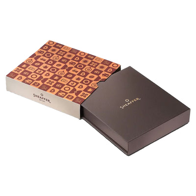 Sheaffer 9374 Gift Set - 100 Series Coffee Matte Brown Ball Pen with Brown Credit Card Holder