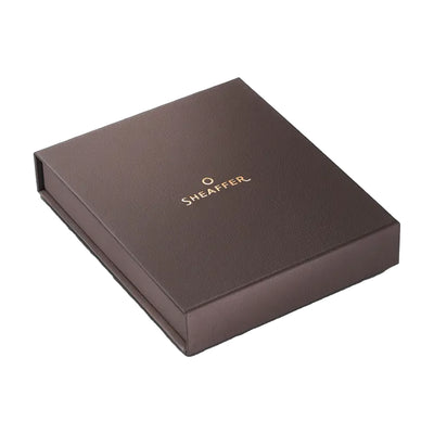 Sheaffer 9374 Gift Set - 100 Series Coffee Matte Brown Ball Pen with Brown Credit Card Holder